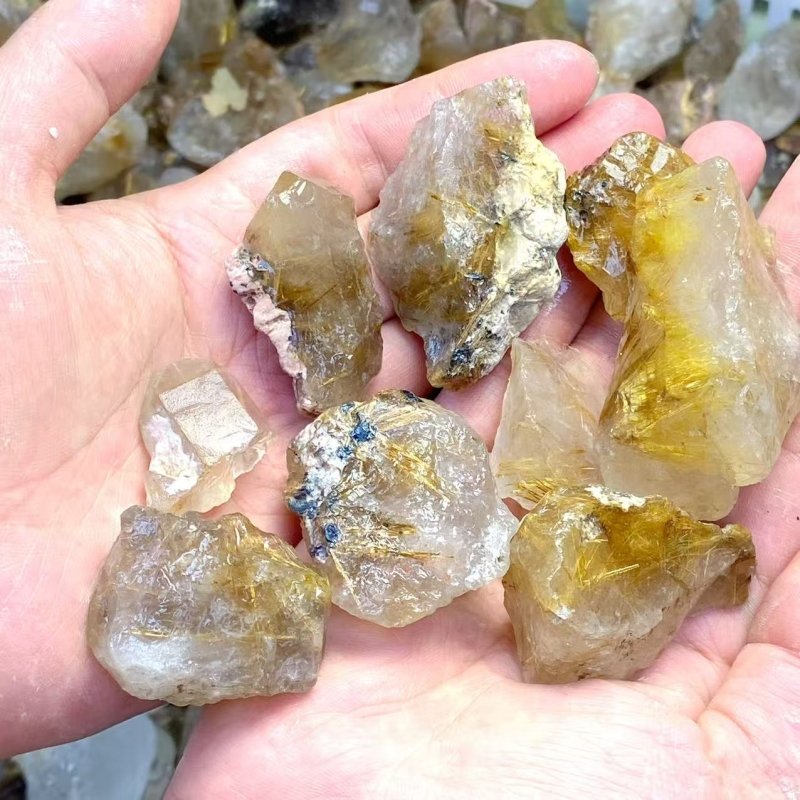 19KG Raw Rutile Quartz (Sea Freight Only) -Wholesale Crystals