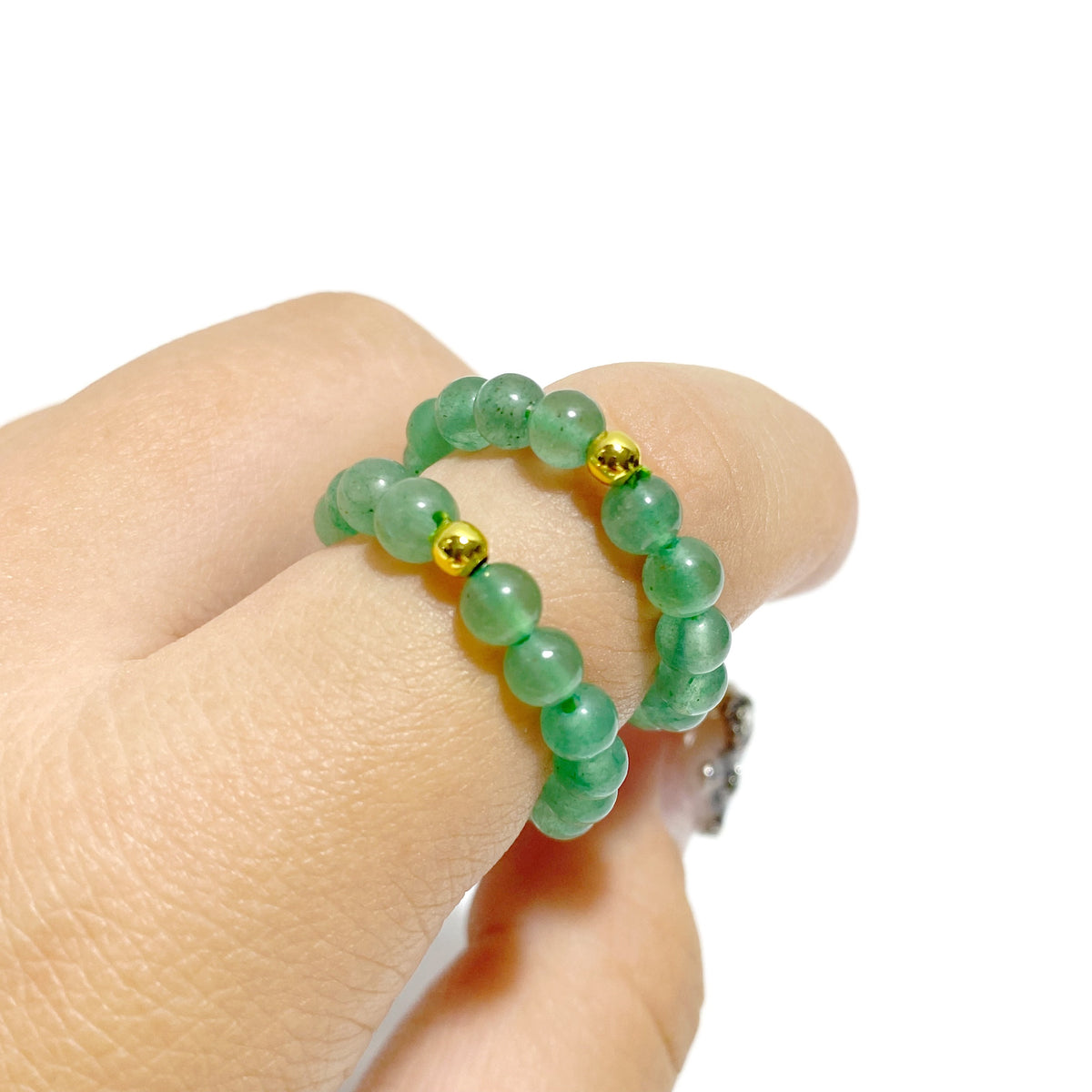 21 Types Crystal Beaded Rings Wholesale Tiger Eye Blue Aventurine