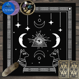 2 Moon Phase Starry Sky Tarot Tablecloth - Wholesale Crystals