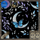 2 Moon Phase Starry Sky Tarot Tablecloth - Wholesale Crystals