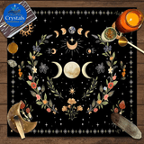 2 Moon Phase Starry Sky Tarot Tablecloth - Wholesale Crystals