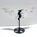 2 Pairs 8th Vein Ocean Jasper Flying Dragon Wing With Stand - Wholesale Crystals