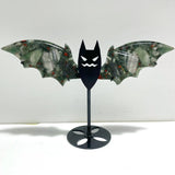 2 Pairs Africa Blood Stone Bat Wing Carving With Stand - Wholesale Crystals