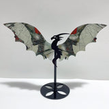 2 Pairs Africa Blood Stone Flying Dragon Wing With Stand - Wholesale Crystals
