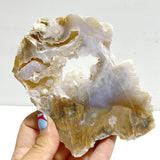 2 Pairs Geode Druzy Sakura Flower Agate Butterfly Wing With Stand - Wholesale Crystals