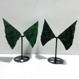 2 Pairs Ruby Zoisite Slab Wing With Stand - Wholesale Crystals