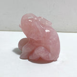 2 Pieces Beautiful Rose Quartz Elephant Carving -Wholesale Crystals