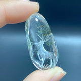 2 Pieces Deer Garden Quartz Inner Scene Carving - Wholesale Crystals