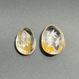 2 Pieces Fish Garden Quartz Inner Scene Carving -Wholesale Crystals