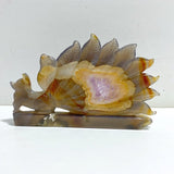 2 Pieces Geode Agate Druzy Nine-tailed Fox Carving 13 -Wholesale Crystals