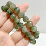 2 Pieces Green Rutile Quartz Cat Eye Flash Bracelets -Wholesale Crystals
