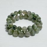 2 Pieces Green Rutile Quartz Cat Eye Flash Bracelets -Wholesale Crystals
