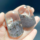 2 Pieces High Quality Buddhist Monk Bodhi Kensho Garden Quartz Inner Scene Carving - Wholesale Crystals