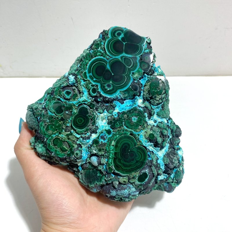 2 Pieces High Quality Chrysocolla Mixed Malachite Specimen - Wholesale Crystals