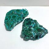 2 Pieces High Quality Chrysocolla Mixed Malachite Specimen - Wholesale Crystals