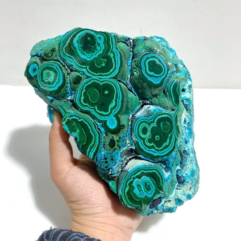 2 Pieces High Quality Chrysocolla Mixed Malachite Specimen - Wholesale Crystals