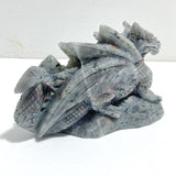 2 Pieces Labradorite Flying Dragon Castle Carving - Wholesale Crystals
