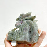 2 Pieces Labradorite Flying Dragon Castle Carving - Wholesale Crystals