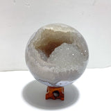 2 Pieces Large Agate Geode Druzy Sphere Ball - Wholesale Crystals