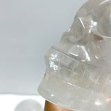 2 Pieces Large Clear Quartz Skull Carving - Wholesale Crystals