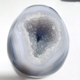 2 Pieces Large Druzy Geode Agate Skull Carving - Wholesale Crystals