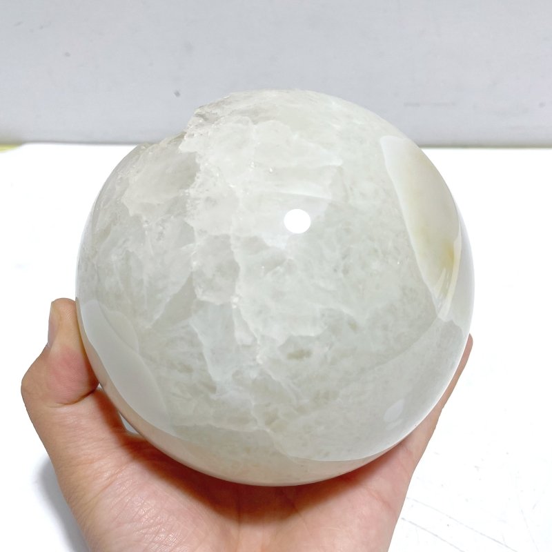 2 Pieces Large Geode Druzy Agate Spheres - Wholesale Crystals