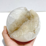 2 Pieces Large Geode Druzy Agate Spheres - Wholesale Crystals