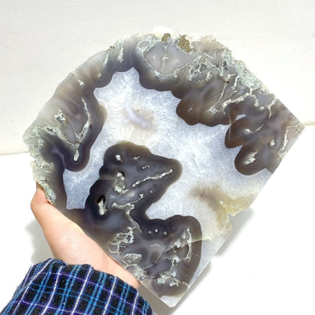 2 Pieces Large Moss Agate Slabs - Wholesale Crystals