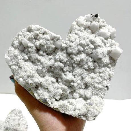 2 Pieces Large Quartz Cluster Heart - Wholesale Crystals