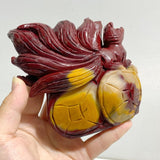 2 Pieces Mookaite Nine-tailed Fox Carving 5 -Wholesale Crystals