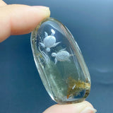 2 Pieces Sea Turtle Garden Quartz Inner Scene Carving - Wholesale Crystals