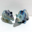 2 Pieces Trolleite Stone Triceratops Three-horned Dinosaur Crystal Carving -Wholesale Crystals