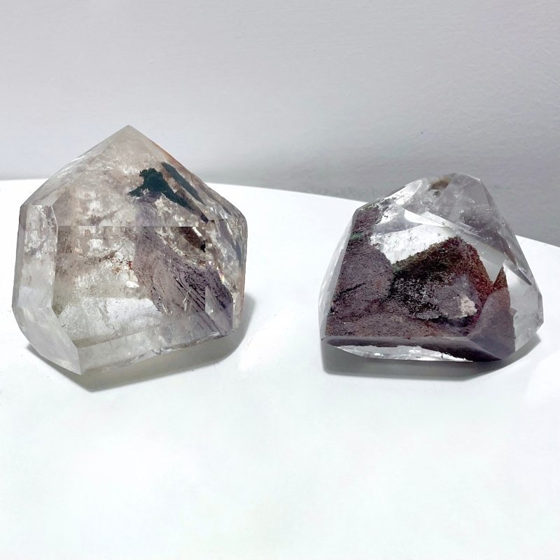 2 Pieces Unique High Quality Garden Quartz Free Form - Wholesale Crystals