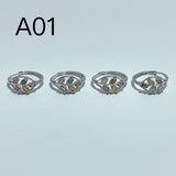 2 Styles Colorful Tourmaline Ring Wholesale - Wholesale Crystals