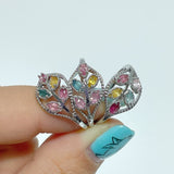 2 Styles Colorful Tourmaline Ring Wholesale - Wholesale Crystals