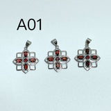 2 Styles Garnet Flower Pendant Wholesale - Wholesale Crystals