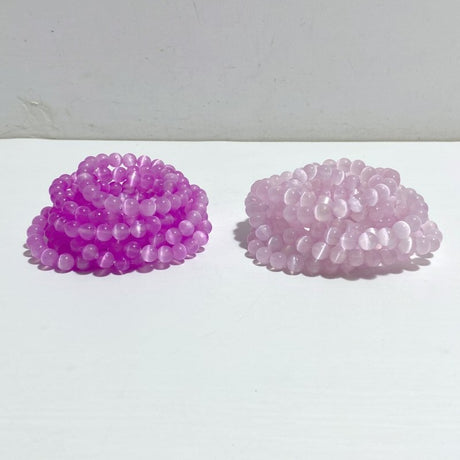 2 Types Aura Selenite Bracelets Wholesale -Wholesale Crystals