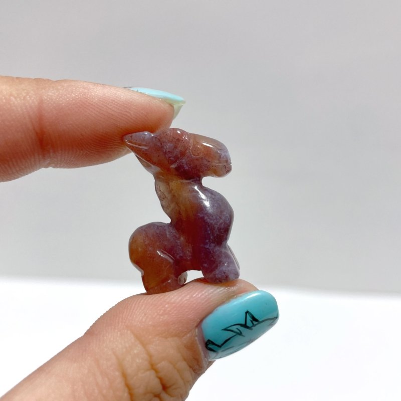 2 Types Donkey Carving Wholesale Crazy Agate Ocean Jasper - Wholesale Crystals