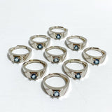 2 Types Heat Treatment Blue Topaz Ring Wholesale - Wholesale Crystals