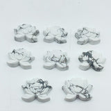 2 Types Lotus Flower Carving Wholesale Lepidolite Howlite -Wholesale Crystals