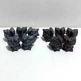 2 Types Medusa Carving Wholesale Garnet Larvikite - Wholesale Crystals
