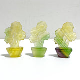 2 Types Potted Plants Carving Wholesale -Wholesale Crystals