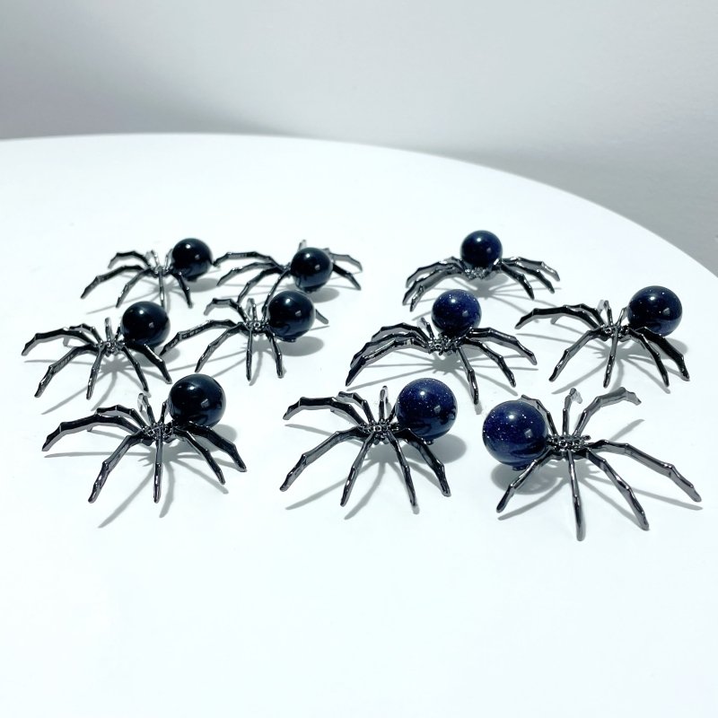 2 Types Sphere Spider Ornament Handmade Alloy Spider Wholesale - Wholesale Crystals