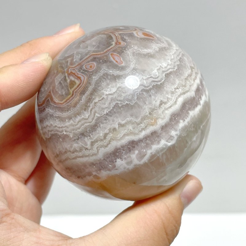 20 Pieces Amethyst Mixed Striped Agate Crystal Spheres - Wholesale Crystals