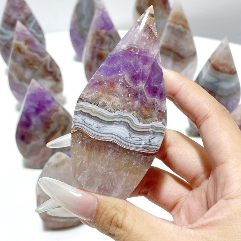 20 Pieces Beautiful Amethyst Mixed Striped Agate Arrow Head - Wholesale Crystals