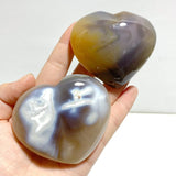 20 Pieces Black Orca Agate Heart 2 - Wholesale Crystals