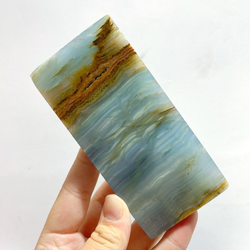 20 Pieces Blue Onyx Slab - Wholesale Crystals