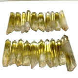 20 Pieces Citrine Tower Points Raw Bottom - Wholesale Crystals