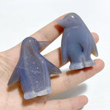 20 Pieces Geode Druzy Agate Penguin Carving -Wholesale Crystals