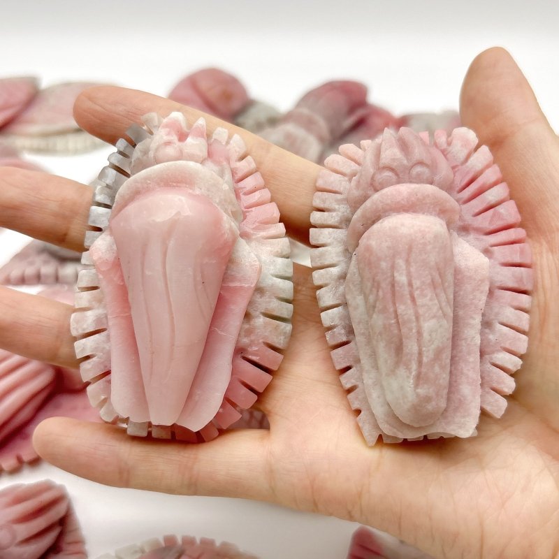 20 Pieces Pink Opal Sea Animals Carving Wholesale - Wholesale Crystals